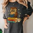 Book Lover Owl Reading Bookish Library Read Books Be Kind Women's Comfort Colors T-Shirt Pepper Book Lover Owl Reading Bookish Library Read Books Be Kind Women's Comfort Colors T-Shirt Pepper
