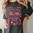 Book Lover Read Your Heart Out Teacher Valentines Women's Comfort Colors T-Shirt Pepper Book Lover Read Your Heart Out Teacher Valentines Women's Comfort Colors T-Shirt Pepper