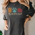 Book Lover Reader Coffee Dog Book My Needs Are Simple For Men Women Women's Comfort Colors T-Shirt Pepper