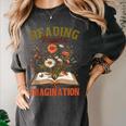 Book Lover Reading Bookish Floral Reading Powers Imagination Women's Comfort Colors T-Shirt Pepper Book Lover Reading Bookish Floral Reading Powers Imagination Women's Comfort Colors T-Shirt Pepper