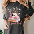 Book Lover Saying Buy Me Books And Call Me A Good Girl Women's Comfort Colors T-Shirt Pepper Book Lover Saying Buy Me Books And Call Me A Good Girl Women's Comfort Colors T-Shirt Pepper