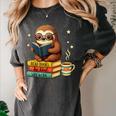 Book Lover Sloth Reading Bookish Library Read Books Be Kind Women's Comfort Colors T-Shirt Pepper Book Lover Sloth Reading Bookish Library Read Books Be Kind Women's Comfort Colors T-Shirt Pepper