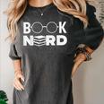 Book Nerd Book Club Bookworm Reading Lover Humor Women's Comfort Colors T-Shirt Pepper