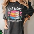 Book Nerd Just A Girl Who Loves Books Literary Enthusiast Women's Comfort Colors T-Shirt Pepper Book Nerd Just A Girl Who Loves Books Literary Enthusiast Women's Comfort Colors T-Shirt Pepper