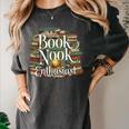 Book Nook Enthusiast Cozy Library Reader Collector Women's Comfort Colors T-Shirt Pepper