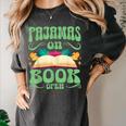 Book And Pajama Pajamas On Book Open Women's Comfort Colors T-Shirt Pepper Book And Pajama Pajamas On Book Open Women's Comfort Colors T-Shirt Pepper