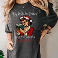 My Book Preference Has Me On The Naughty List Christmas Xmas Women's Comfort Colors T-Shirt Pepper