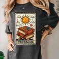 Book Reading Tarot Card The Reader Women's Comfort Colors T-Shirt Pepper Book Reading Tarot Card The Reader Women's Comfort Colors T-Shirt Pepper