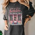 Take Me To The Book Store Librarians Valentine's Day Premium Women's Comfort Colors T-Shirt Pepper