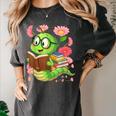 Book Worm Costume World Book Day Cute Kawaii Worm Reading Women's Comfort Colors T-Shirt Pepper
