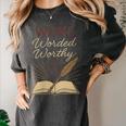 And Booked Afro Literary Pride Book Club Culture Women's Comfort Colors T-Shirt Pepper
