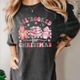 All Booked For Christmas Book Coffee Latte Gingerbread Women's Comfort Colors T-Shirt Pepper