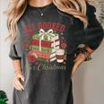 All Booked For Christmas Coquette Xmas Book Club Book Lovers Women's Comfort Colors T-Shirt Pepper All Booked For Christmas Coquette Xmas Book Club Book Lovers Women's Comfort Colors T-Shirt Pepper