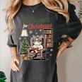 All Booked For Christmas Cute Bookish Cat Lover Women's Comfort Colors T-Shirt Pepper All Booked For Christmas Cute Bookish Cat Lover Women's Comfort Colors T-Shirt Pepper