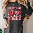 All Booked For Valentine Book Librarian Teacher Women Kids Women's Comfort Colors T-Shirt Pepper