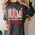 All Booked For Valentine Book Lovers Women Girl Teacher Women's Comfort Colors T-Shirt Pepper All Booked For Valentine Book Lovers Women Girl Teacher Women's Comfort Colors T-Shirt Pepper