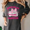 All Booked For Valentines Book Reading Coquette Bow Women's Comfort Colors T-Shirt Pepper