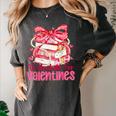 All Booked For Valentines Day Book Lovers Teacher Kids Women's Comfort Colors T-Shirt Pepper