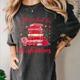 All Booked For Valentines Librarian Book Lover Teacher Women's Comfort Colors T-Shirt Pepper All Booked For Valentines Librarian Book Lover Teacher Women's Comfort Colors T-Shirt Pepper