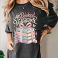 All Booked For Valentines Stacked Books Women's Comfort Colors T-Shirt Pepper All Booked For Valentines Stacked Books Women's Comfort Colors T-Shirt Pepper