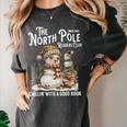 Bookish Christmas North Pole Book Club Snowman Book Worm Women's Comfort Colors T-Shirt Pepper Bookish Christmas North Pole Book Club Snowman Book Worm Women's Comfort Colors T-Shirt Pepper