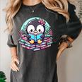 Bookish Penguin Heart A Readers Love Penguins Women's Comfort Colors T-Shirt Pepper