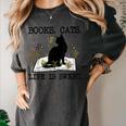 Books Cats Life Is Sweet Cat Book Lover Men Women Teen Women's Comfort Colors T-Shirt Pepper Books Cats Life Is Sweet Cat Book Lover Men Women Teen Women's Comfort Colors T-Shirt Pepper