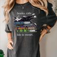 Books Cats Life Is Sweet Cats Books Lover Men Women Women's Comfort Colors T-Shirt Pepper Books Cats Life Is Sweet Cats Books Lover Men Women Women's Comfort Colors T-Shirt Pepper