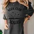 Books Club Squad Reading Book Lover Book Minimalist Team Tee Women's Comfort Colors T-Shirt Pepper