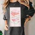 Books Flowers Art Flower Stack Pastel Feminine Women's Comfort Colors T-Shirt Pepper Books Flowers Art Flower Stack Pastel Feminine Women's Comfort Colors T-Shirt Pepper