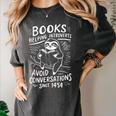 Books Helping Introverts Avoid Conversations Since 1454 Women's Comfort Colors T-Shirt Pepper Books Helping Introverts Avoid Conversations Since 1454 Women's Comfort Colors T-Shirt Pepper