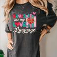 Books Are My Love Language Valentines Book Lover Librarian Women's Comfort Colors T-Shirt Pepper Books Are My Love Language Valentines Book Lover Librarian Women's Comfort Colors T-Shirt Pepper