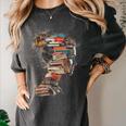 Books Lover Women Art Colorful Drawing Graphic Books Women's Comfort Colors T-Shirt Pepper Books Lover Women Art Colorful Drawing Graphic Books Women's Comfort Colors T-Shirt Pepper