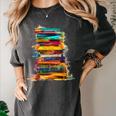 Books Painting Colorful Art Abstract Graphic Books Women's Comfort Colors T-Shirt Pepper