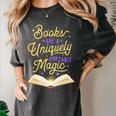 Books Are A Uniquely Portable Magic Reading Bookworm Women's Comfort Colors T-Shirt Pepper Books Are A Uniquely Portable Magic Reading Bookworm Women's Comfort Colors T-Shirt Pepper