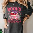 Books Are My Valentine Coquette Bow Book Flower Girl Women Women's Comfort Colors T-Shirt Pepper Books Are My Valentine Coquette Bow Book Flower Girl Women Women's Comfort Colors T-Shirt Pepper
