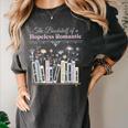 The Bookshelf Of a Hopeless Romantic Rom-Com Reading Bookish Women's Comfort Colors T-Shirt Pepper