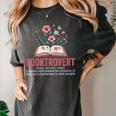 Booktrovert Book Lover Bookworm Reading Books Librarian Women's Comfort Colors T-Shirt Pepper Booktrovert Book Lover Bookworm Reading Books Librarian Women's Comfort Colors T-Shirt Pepper