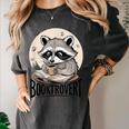 Booktrovert Raccoon Reading And Coffee For Book Lover Women's Comfort Colors T-Shirt Pepper Booktrovert Raccoon Reading And Coffee For Book Lover Women's Comfort Colors T-Shirt Pepper