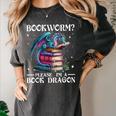 Bookworm Please I'm A Book Dragon Blue Dragon Women's Comfort Colors T-Shirt Pepper