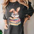 Bunny Rabbit Reading Books Rabbit Books Bunny Reader Women's Comfort Colors T-Shirt Pepper Bunny Rabbit Reading Books Rabbit Books Bunny Reader Women's Comfort Colors T-Shirt Pepper