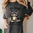 Cat Glasses Coffe Books I Am Awake Please Respect My Privacy Women's Comfort Colors T-Shirt Pepper Cat Glasses Coffe Books I Am Awake Please Respect My Privacy Women's Comfort Colors T-Shirt Pepper
