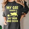 My Cat Guards My Mug And Book Humor Cats Premium Tri-Blend Women's Comfort Colors T-Shirt Pepper My Cat Guards My Mug And Book Humor Cats Premium Tri-Blend Women's Comfort Colors T-Shirt Pepper