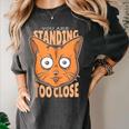Cat Lover Antisocial Too Close Introvert People Hater Women's Comfort Colors T-Shirt Pepper