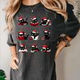 Cat Reading Books Lover Christmas Cat Lover Xmas Women's Comfort Colors T-Shirt Pepper Cat Reading Books Lover Christmas Cat Lover Xmas Women's Comfort Colors T-Shirt Pepper
