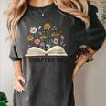 Chapter 60 60th Birthday Floral Open Book With Flowers Women's Comfort Colors T-Shirt Pepper