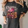 Chapter 67 Floral Book Stack Women's Comfort Colors T-Shirt Pepper Chapter 67 Floral Book Stack Women's Comfort Colors T-Shirt Pepper