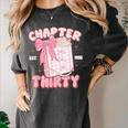 Chapter Thirty Est 1995 Cute 30th Birthday Book Bow Coquette Women's Comfort Colors T-Shirt Pepper Chapter Thirty Est 1995 Cute 30th Birthday Book Bow Coquette Women's Comfort Colors T-Shirt Pepper
