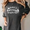 Christmas Book Lover Santa Dashing Through One More Chapter Women's Comfort Colors T-Shirt Pepper Christmas Book Lover Santa Dashing Through One More Chapter Women's Comfort Colors T-Shirt Pepper
