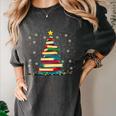 Christmas Tree Of Books Holiday Women's Comfort Colors T-Shirt Pepper Christmas Tree Of Books Holiday Women's Comfort Colors T-Shirt Pepper